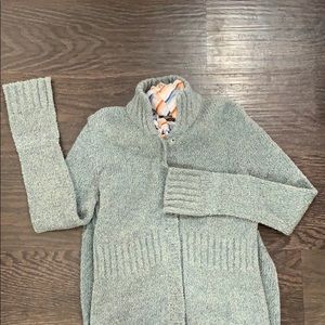 Free People calf length sweater coat